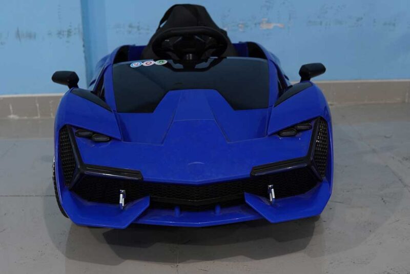 carro bateria azul